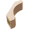 Ekena Millwork 3-inch W x 8-inch D x 8-inch H Legacy Rough Cedar Woodgrain TimberThane Knee Brace, Primed BRCUR03X08X08LECRCPR - alternate 3